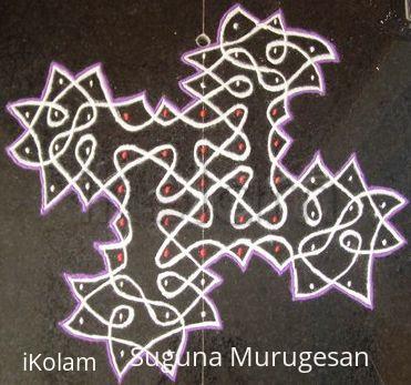 Rangoli: chikku kolam