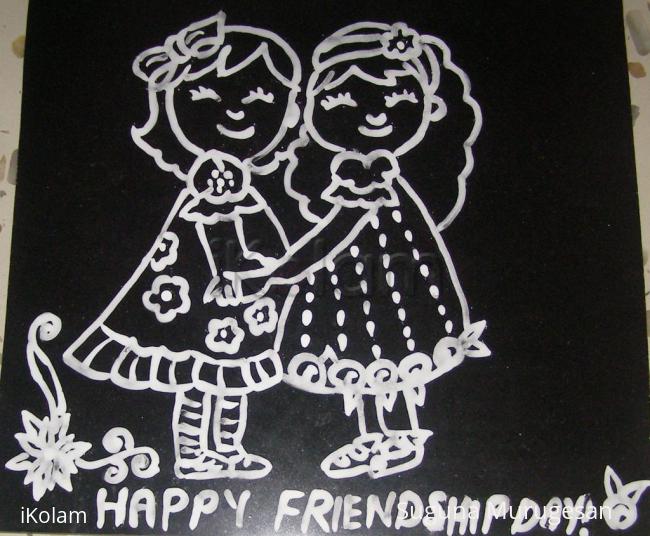 Rangoli: happy friendshipday!