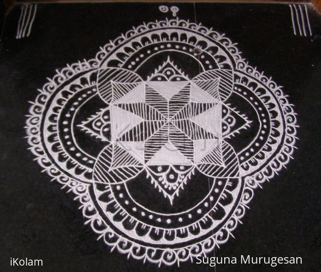 Rangoli: friday kolam