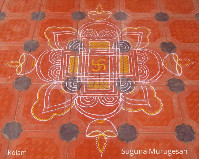 Rangoli: paint kolam