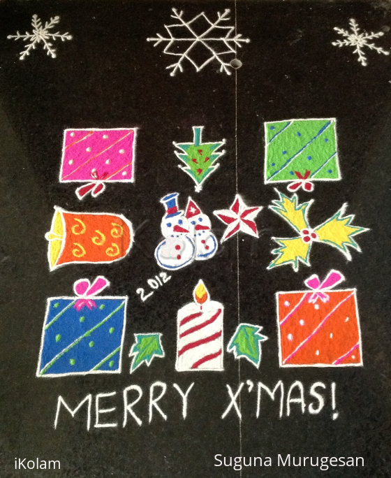 Rangoli: margazhi kolam6 (Happy X'mas!)