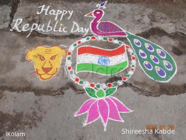 Rangoli: Happy Republic Day :)