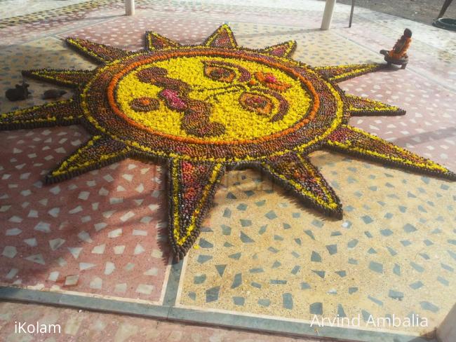 Rangoli: Parthiv Shiv Ling 2015