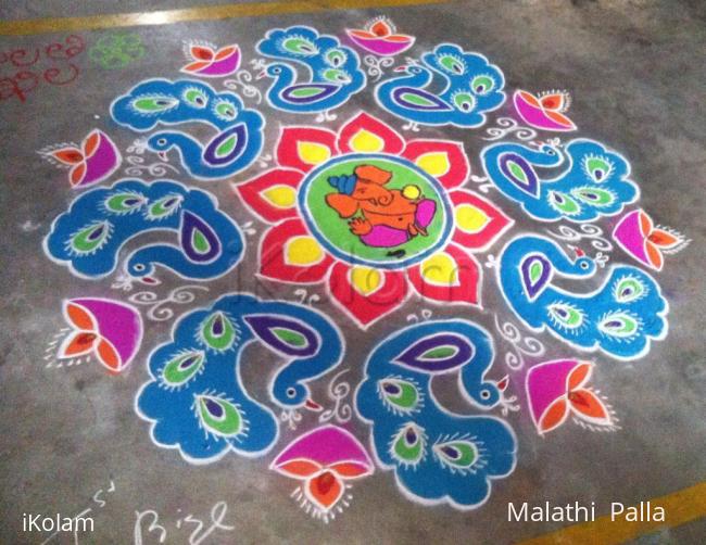 Rangoli: Ganesha rangoli 2015