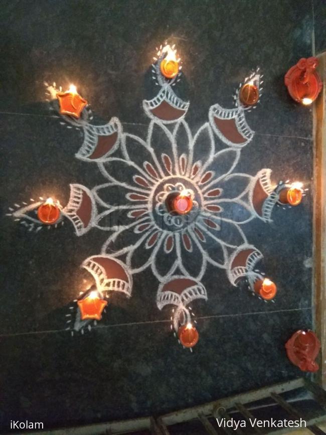 Rangoli: Karthigai deepam