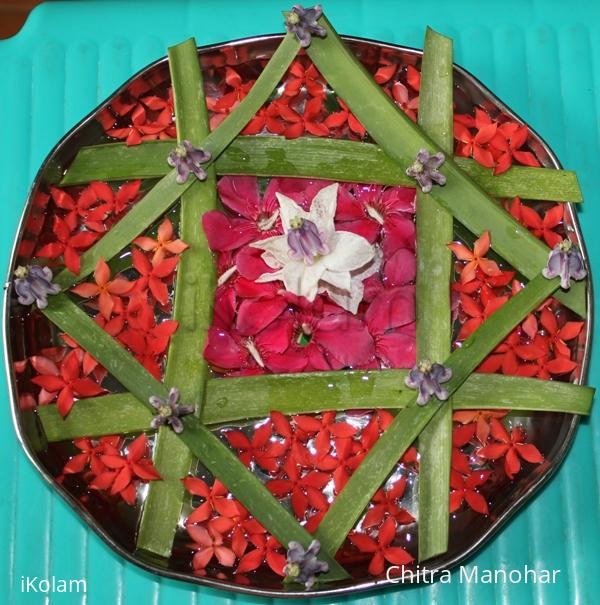 Rangoli: Floating poo kolam