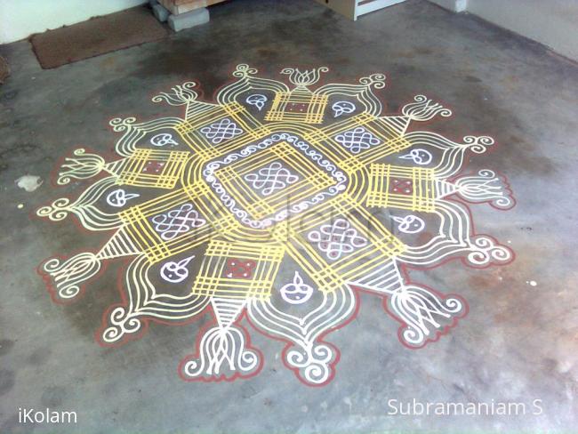 Rangoli: One karthigai Deepam