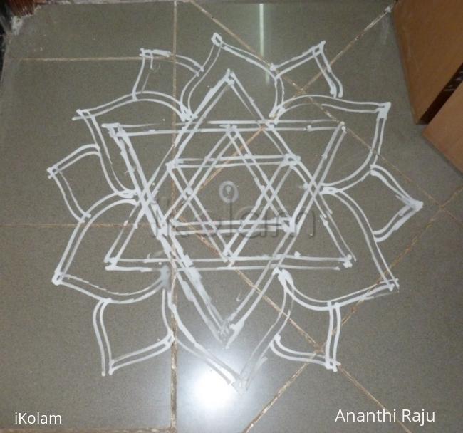 Rangoli: Flat kolam