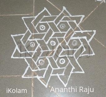 Rangoli: Daily flat kolam