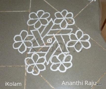 Rangoli: Daily flat kolam