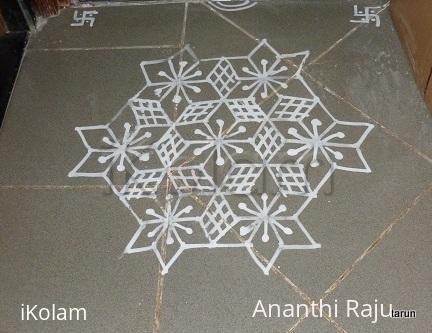 Rangoli: Daily flat kolam