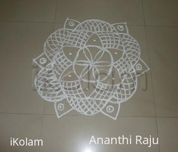 Rangoli: Daily flat kolam