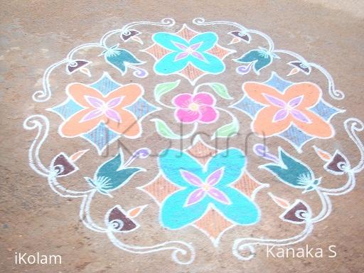 Rangoli: pookolam---dotted