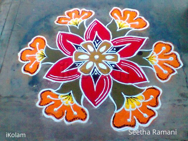 Rangoli: Freehand rangoli