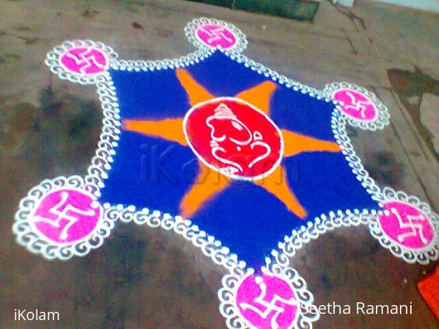 Rangoli: Freehand rangoli