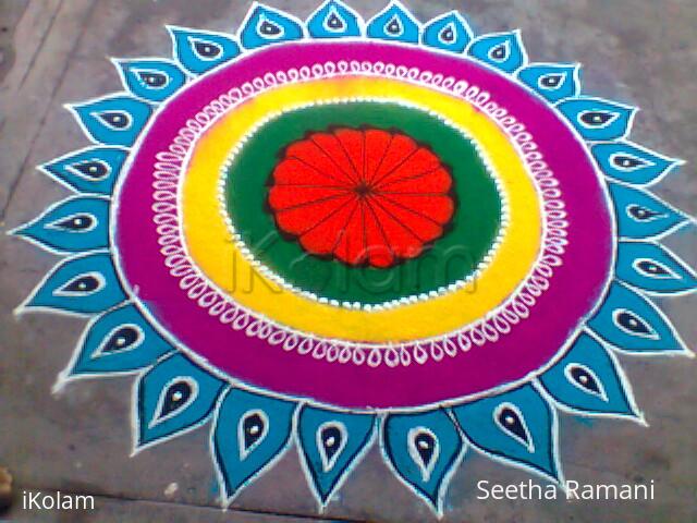 Rangoli: Freehand rangoli