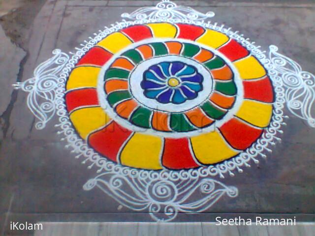 Rangoli: Freehand rangoli