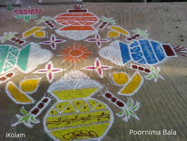 Rangoli: pongal kolam