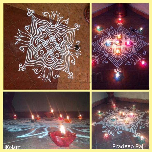 Rangoli: Kartigai Deepam