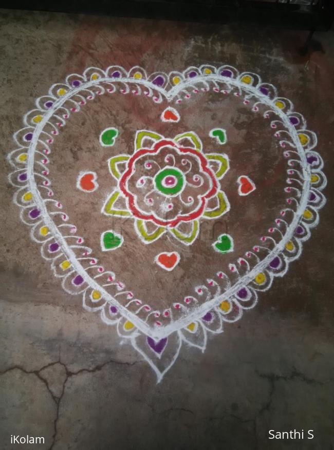 Rangoli: Simple design 