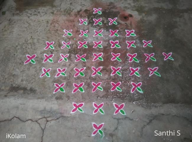 Rangoli: Simple design 