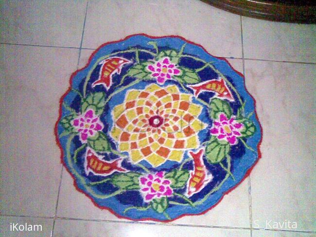 Rangoli: freehand