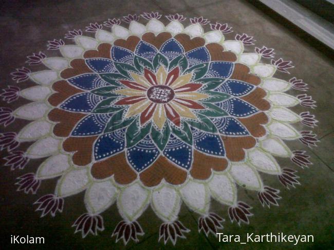 Rangoli: pongal kolam 