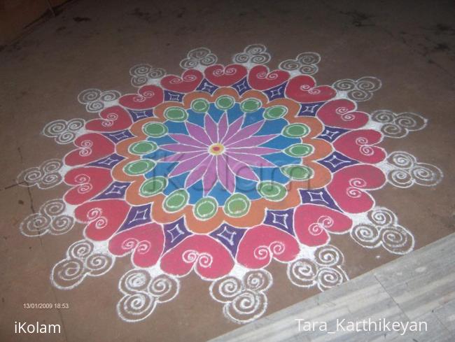 Rangoli: pongal rangoli