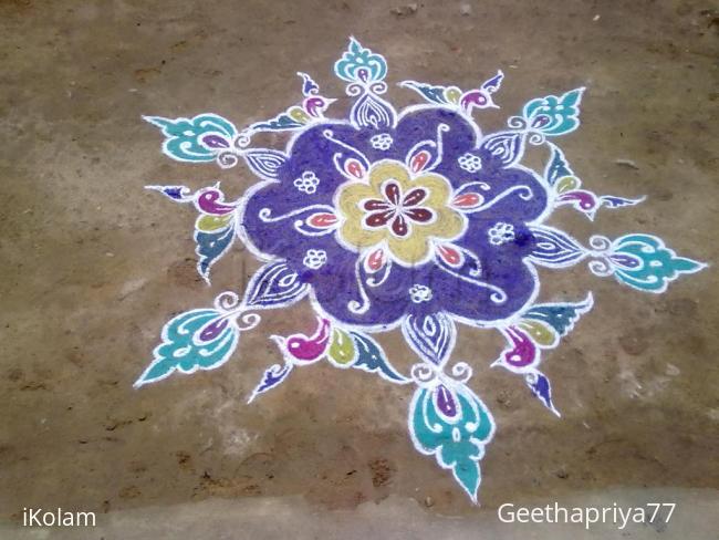 Rangoli: Blue Beauty