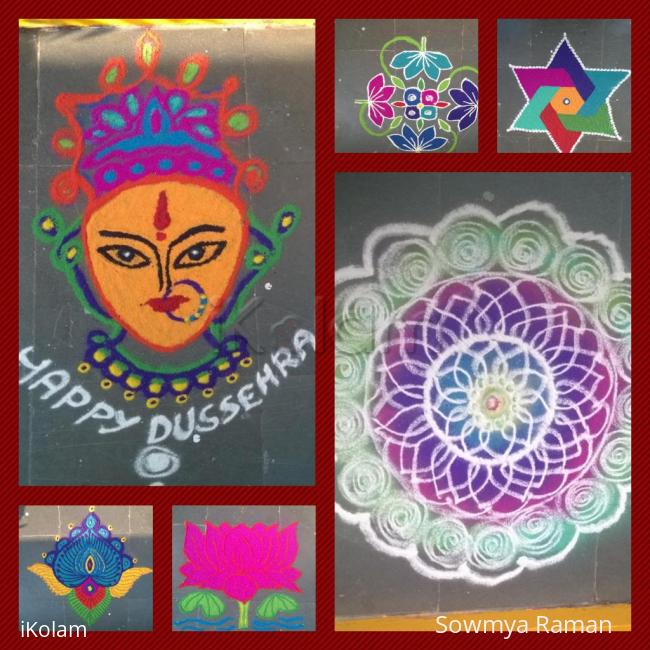 Rangoli: Navratri and Dusshera Rangolis