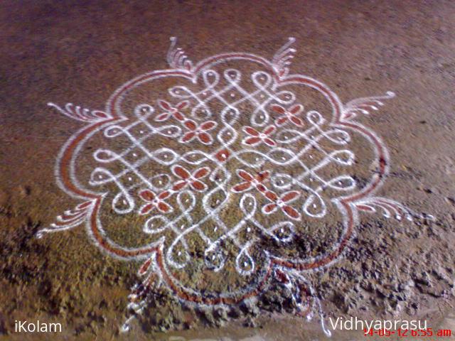 Rangoli: My neighbour's Rangoli.