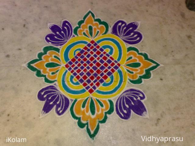 Rangoli: Coloured rangoli