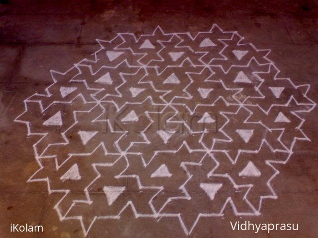 Rangoli: An attempt on Rajamma's  puzzle rangoli