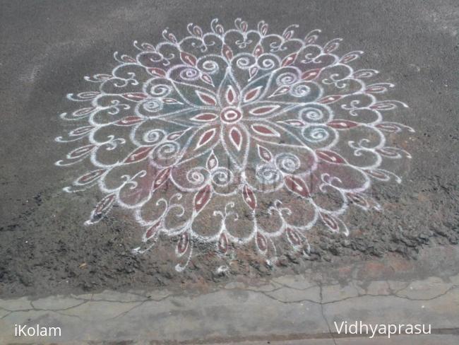 Rangoli: My friends rangoli for margazhi