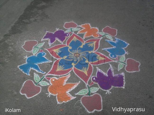 Rangoli: Apple day rangoli