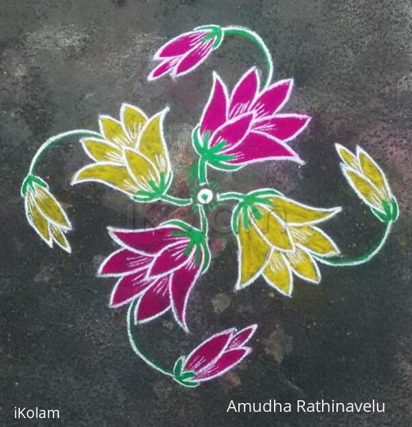 Rangoli: Flowers 15th