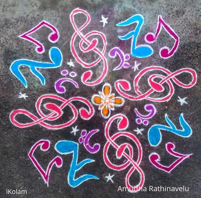 Rangoli: Welcoming the new year with MUSIC[Design credit to SAILU]