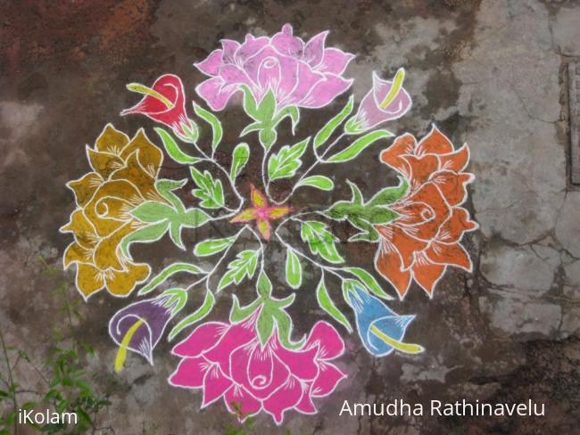 Rangoli: Roses