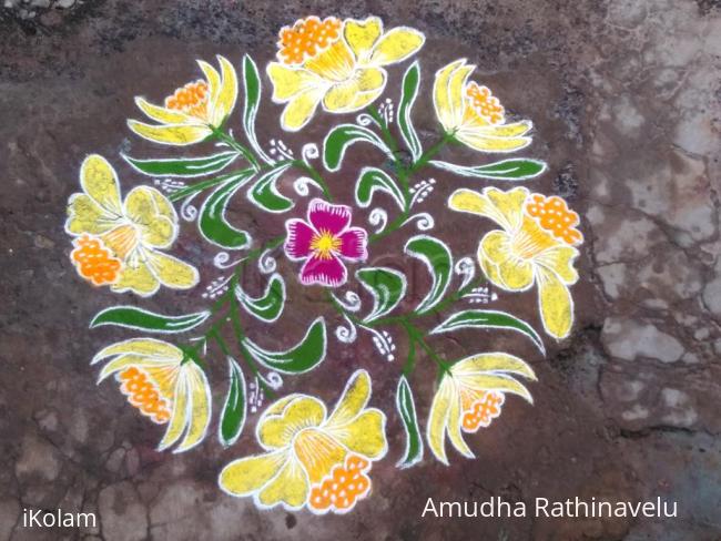 Rangoli:  HAPPY NEW YEAR FRIENDS