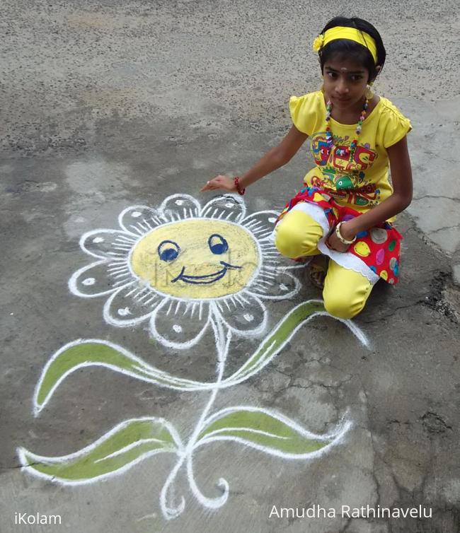 Rangoli: Little Smiley for my Little daughter's Birthday