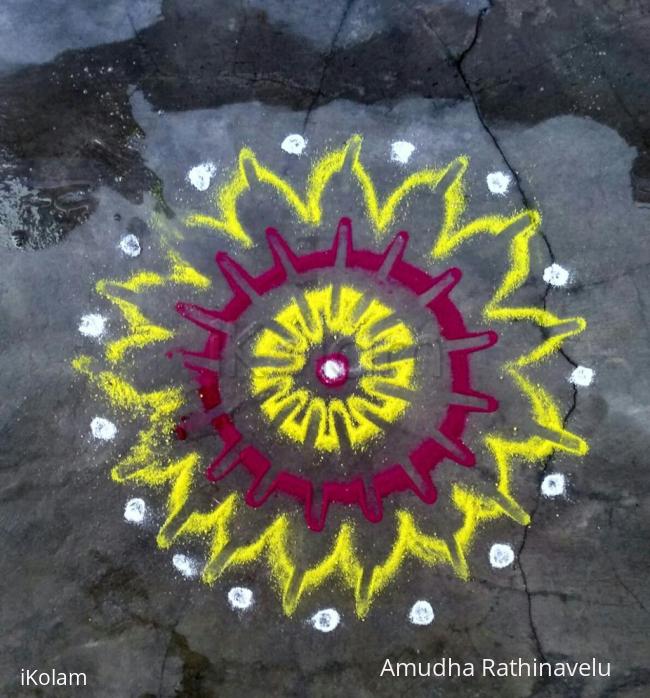 Rangoli: Trial finger kolam