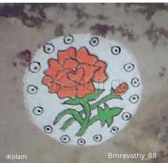 Rangoli: Single Rose