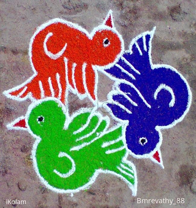 Rangoli: Colorful Birdies