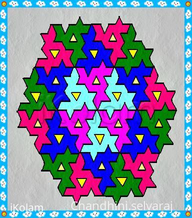 Rangoli: Rajamma aunty's puzzle kolam