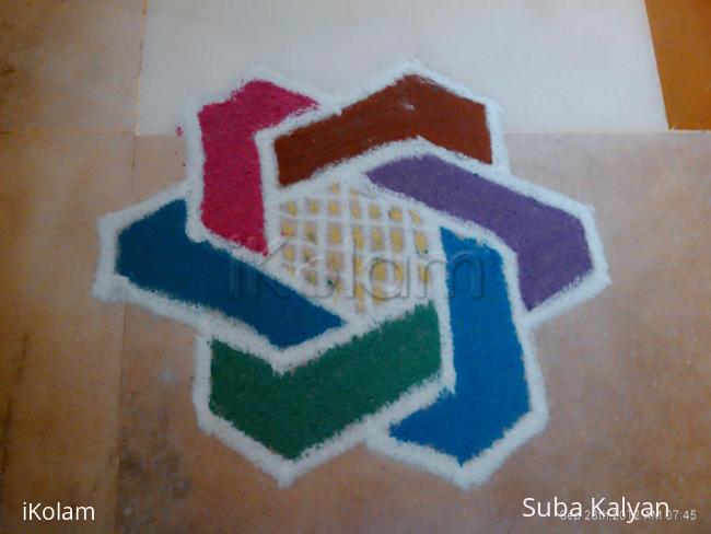 Rangoli: Daily kolam-Apartment