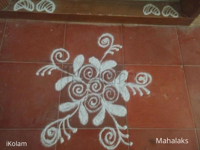 Rangoli: Simple kolam