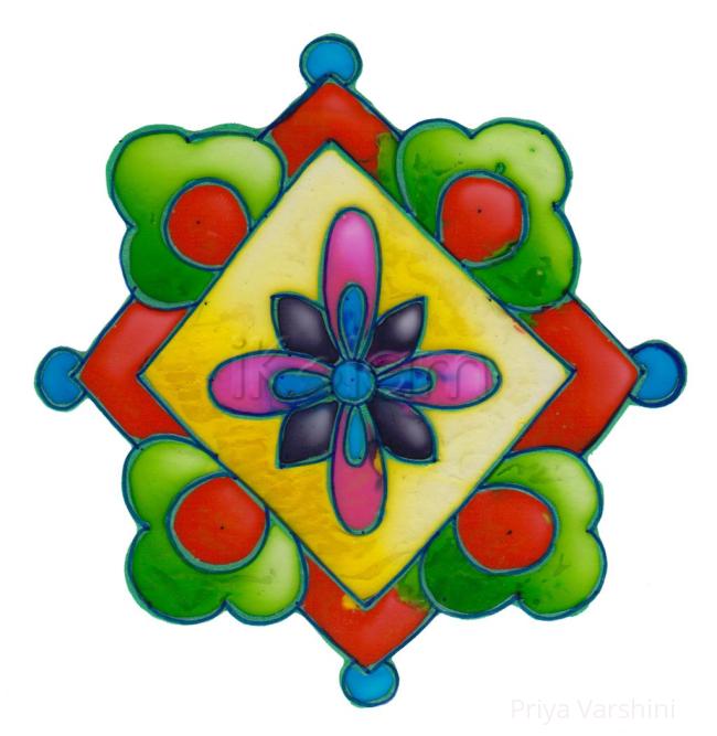 Rangoli: Simple kolam