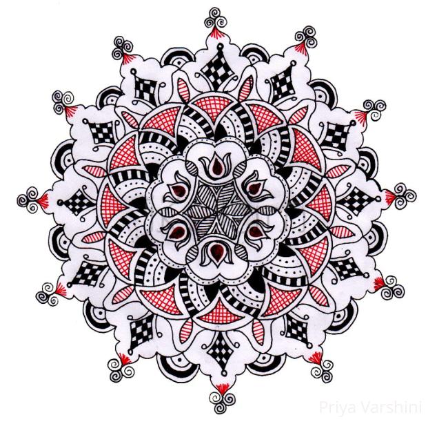 Rangoli: Simple creation