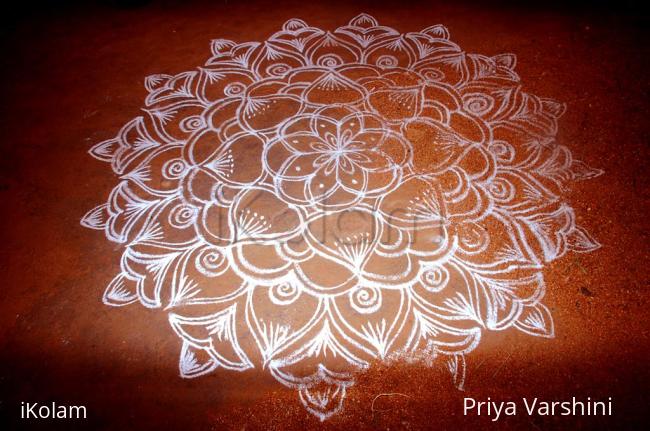 Rangoli: Simple Rangoli on floor