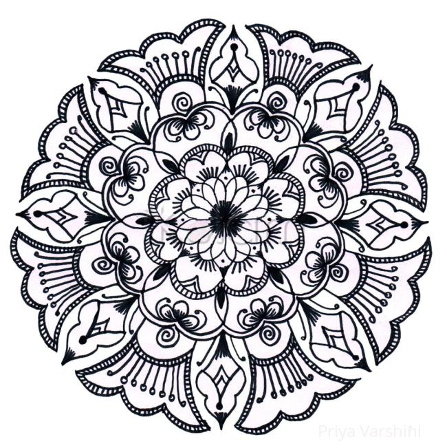 Rangoli: Simple one